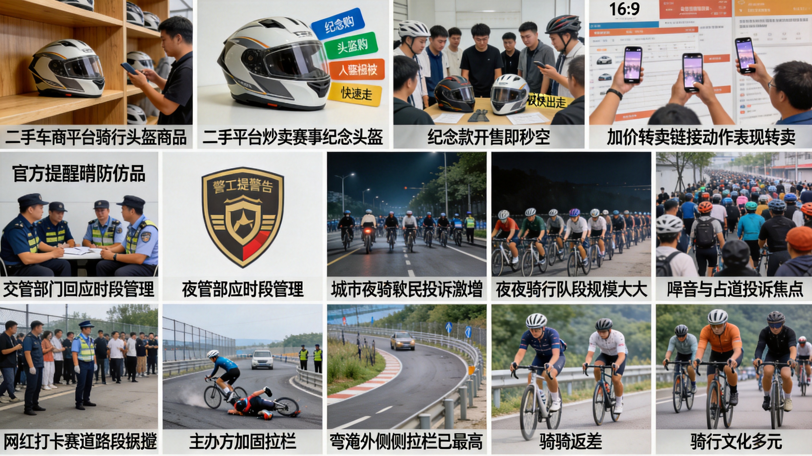 二手交易平台上的骑行头盔商品页面示意